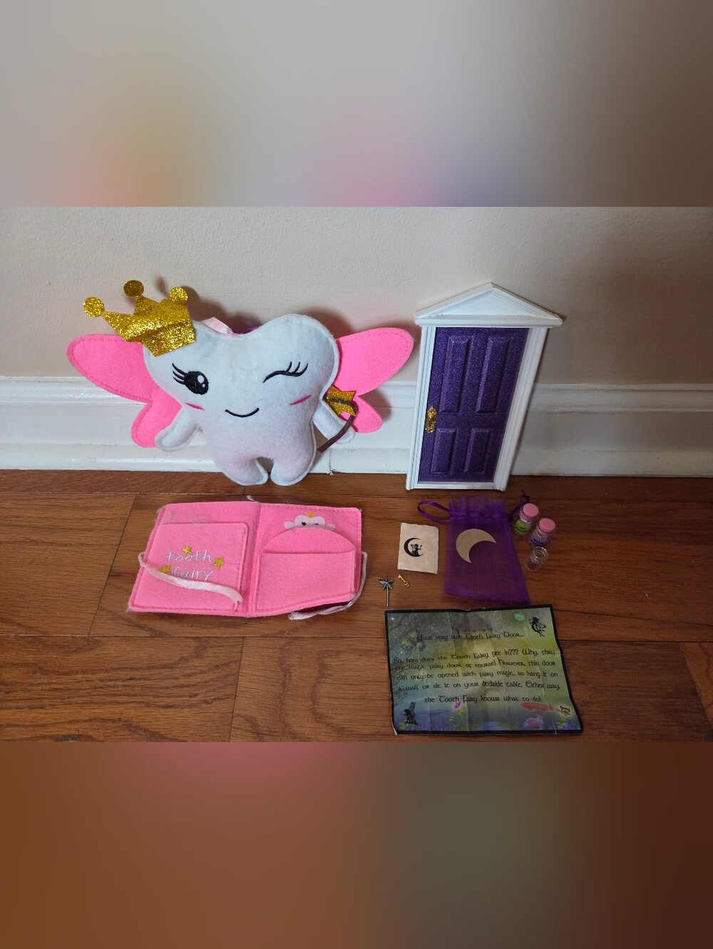 Tooth Fairy Plush Set and Fairy Magical Door & Accessories